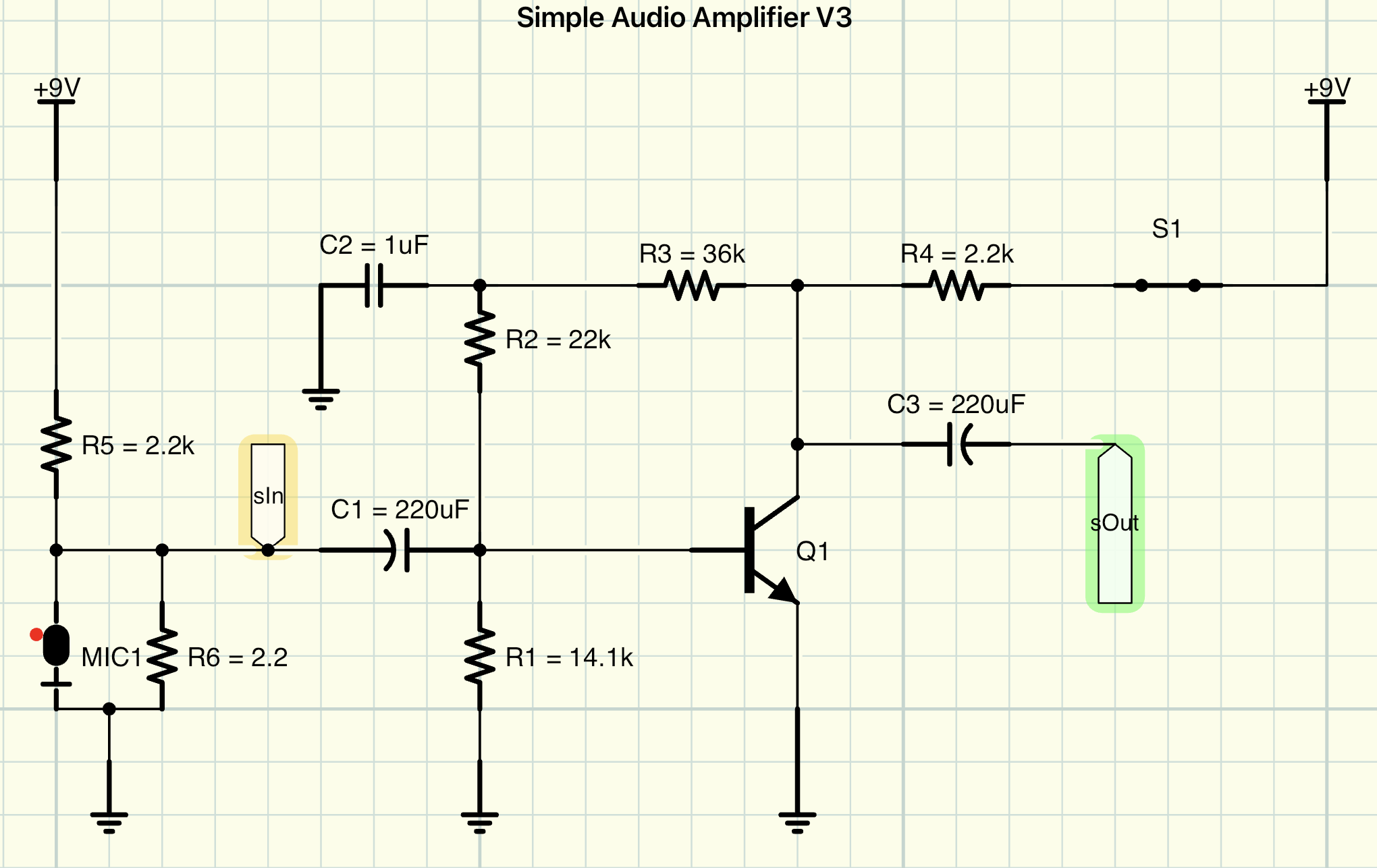 revised amplifier circuit