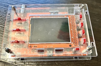 The DSO138 in its case...sort of.